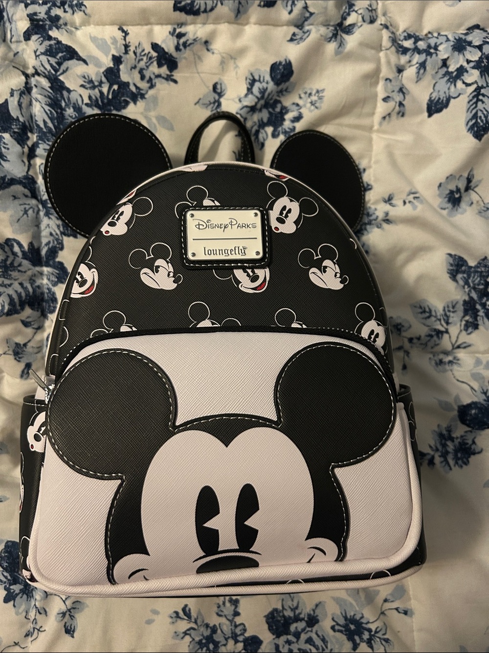 Loungefly Black & White Mickey Mouse Mini Backpack